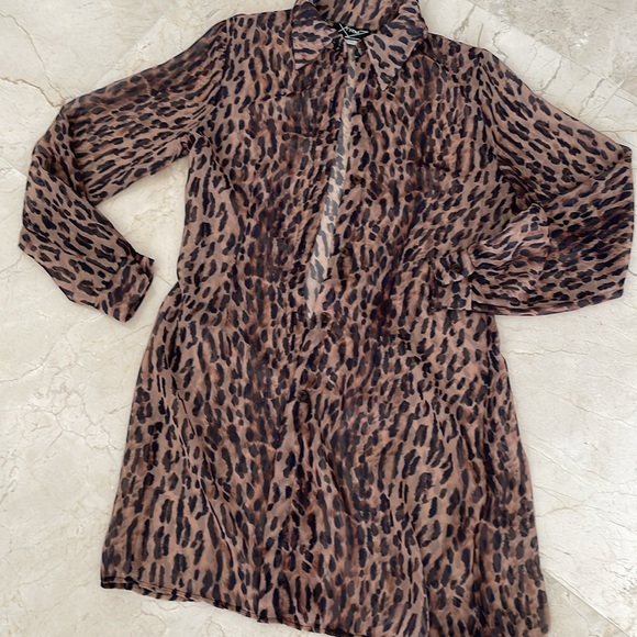 VINTAGE LEOPARD 2PC COATDRESS - Picture 7 of 8